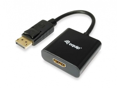 Adapter, DisplayPort - HDMI átalakító, EQUIP