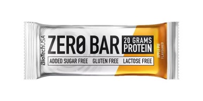 Fehérjeszelet, gluténmentes, 50g, BIOTECH USA "Zero Bar", almás pite