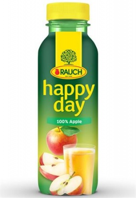 Gyümölcslé, 100%, 0,33 l, RAUCH "Happy day", Apple